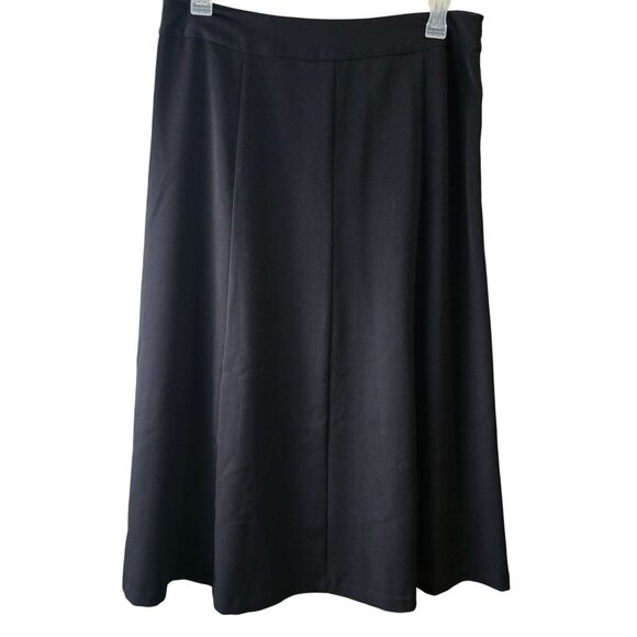 Sag Harbor Black Stretch A-Line Skirt 14T gothic witchy acedemia - Picture 6 of 7